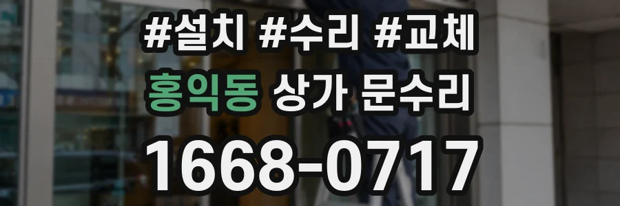 홍익동 상가 문수리