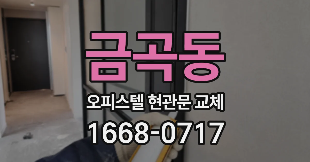 금곡동 오피스텔 현관문 교체