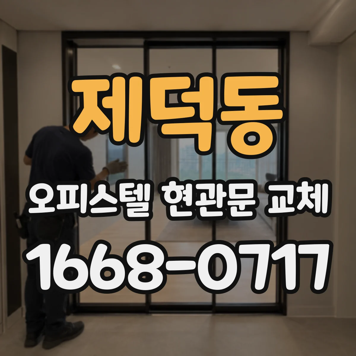 제덕동 오피스텔 현관문 교체