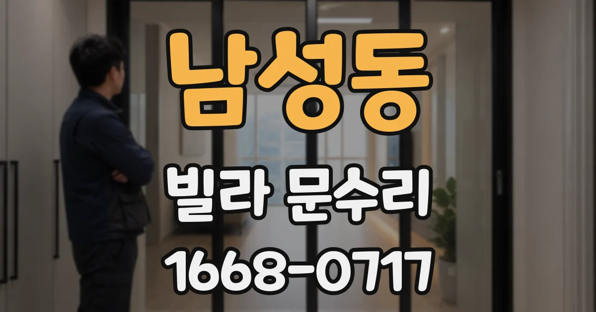 남성동 빌라 문수리
