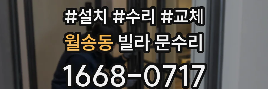 월송동 빌라 문수리