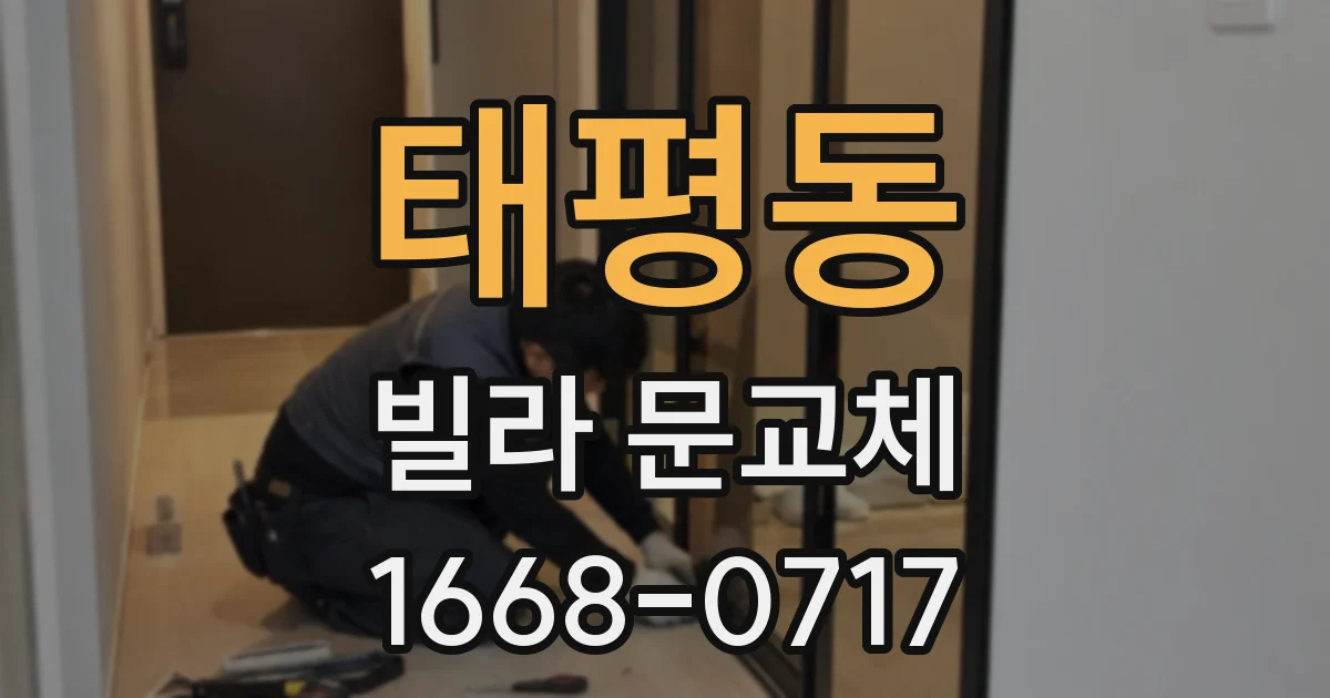 태평동 빌라 문교체