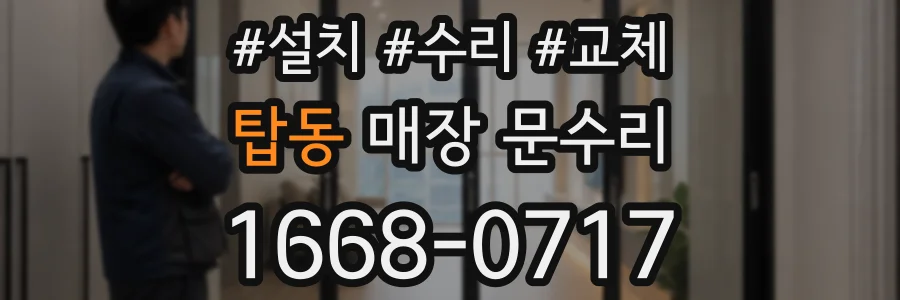 탑동 매장 문수리