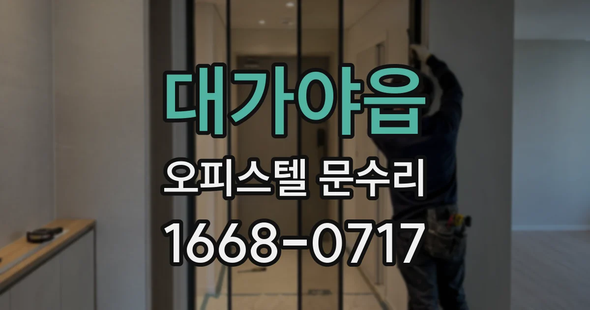 대가야읍 오피스텔 문수리