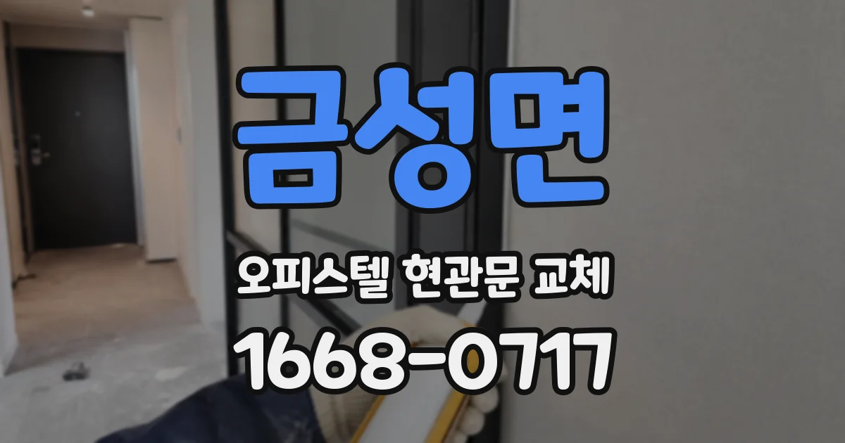 금성면 오피스텔 현관문 교체