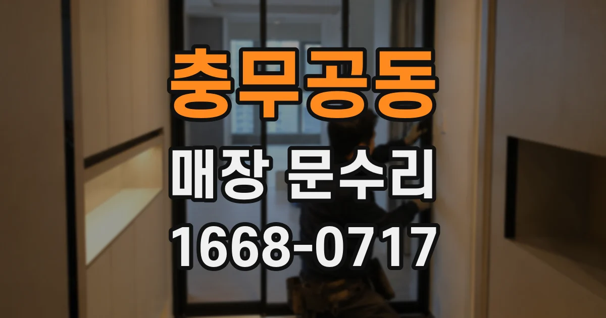 충무공동 매장 문수리