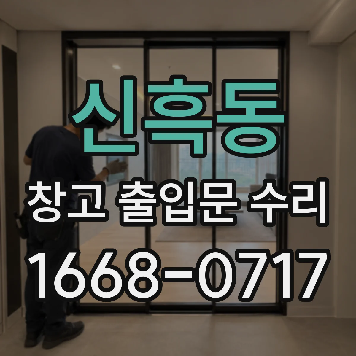 신흑동 창고 출입문 수리