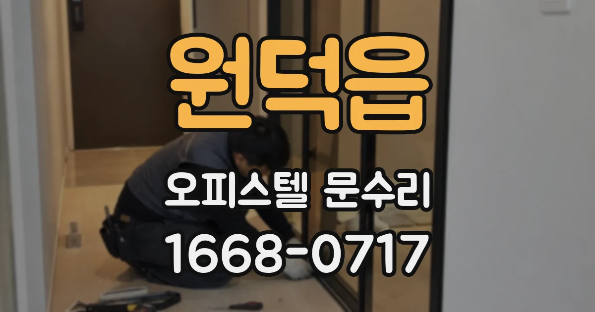 원덕읍 오피스텔 문수리