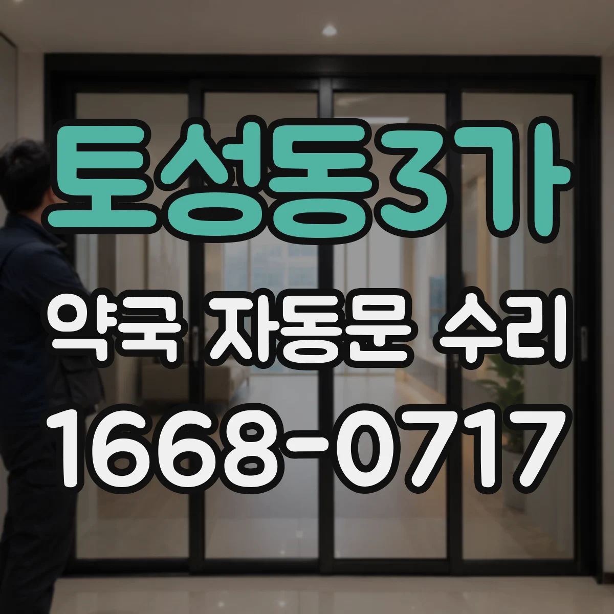 토성동3가 약국 자동문 수리