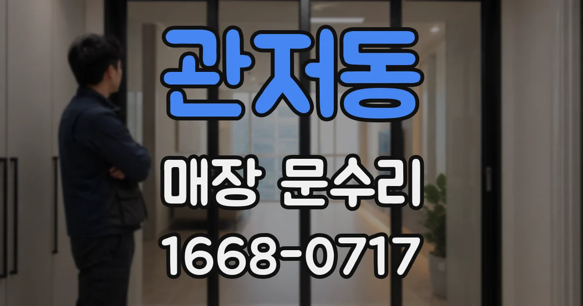 관저동 매장 문수리