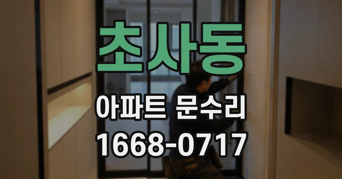 초사동 아파트 문수리