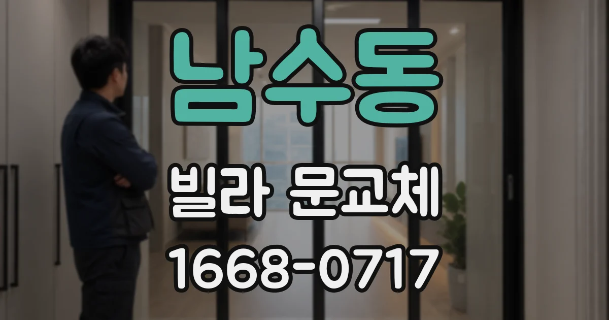 남수동 빌라 문교체
