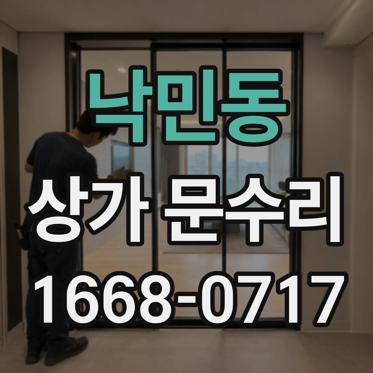 낙민동 상가 문수리