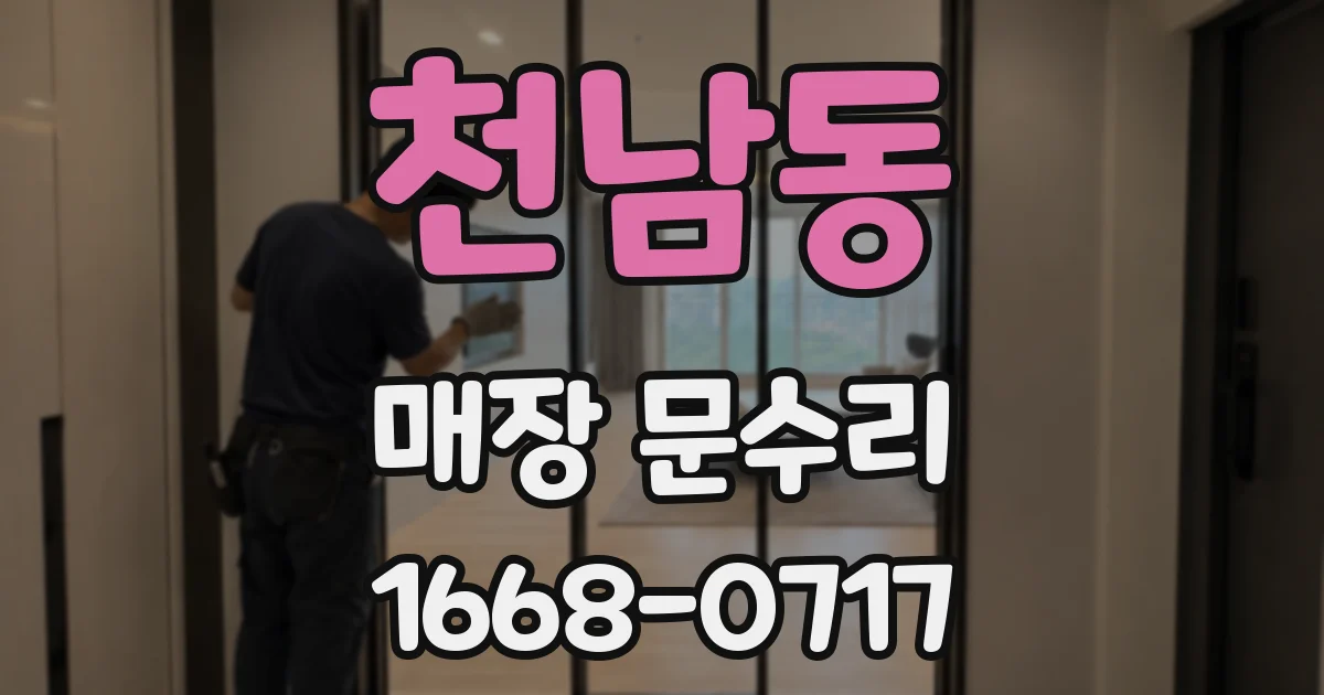 천남동 매장 문수리