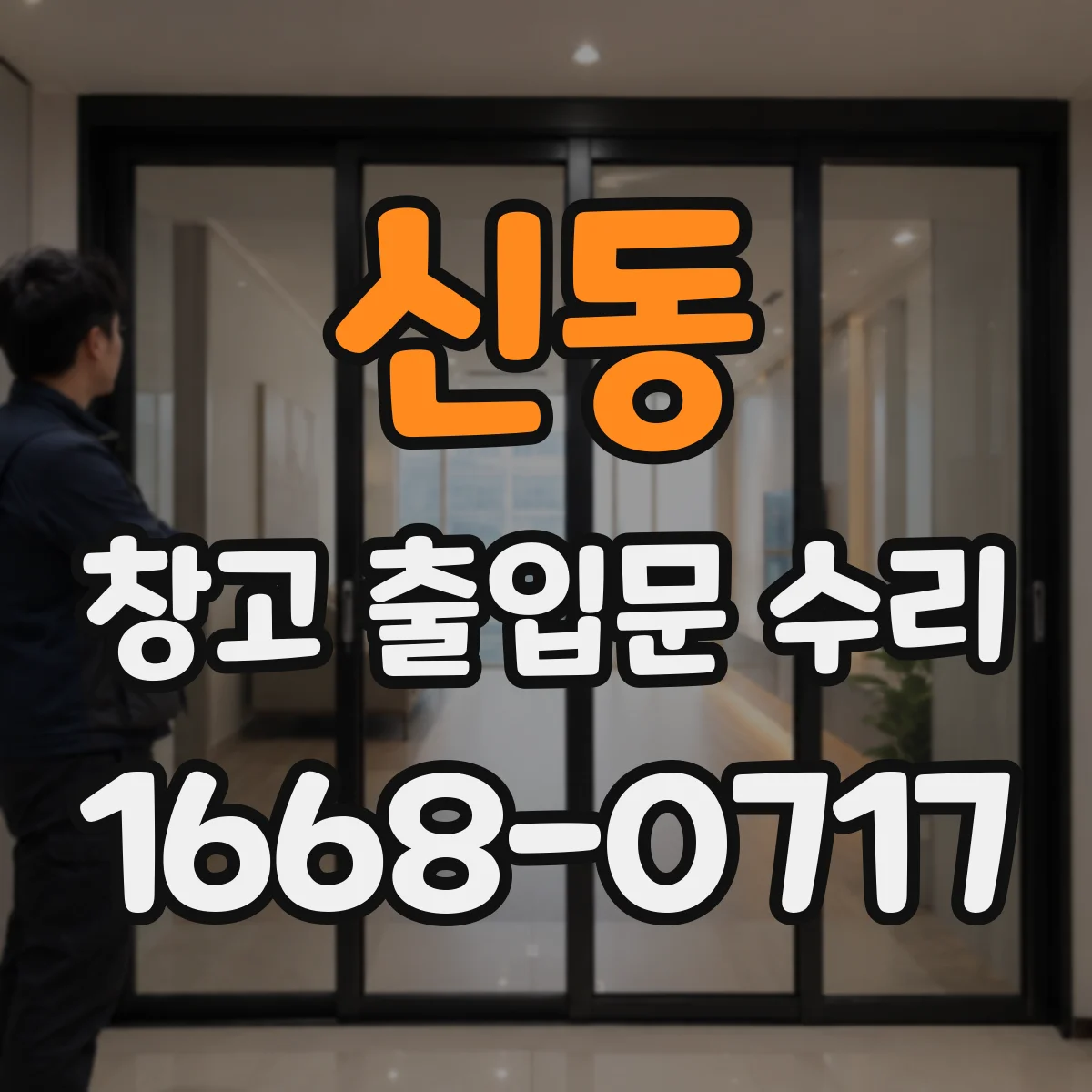 신동 창고 출입문 수리