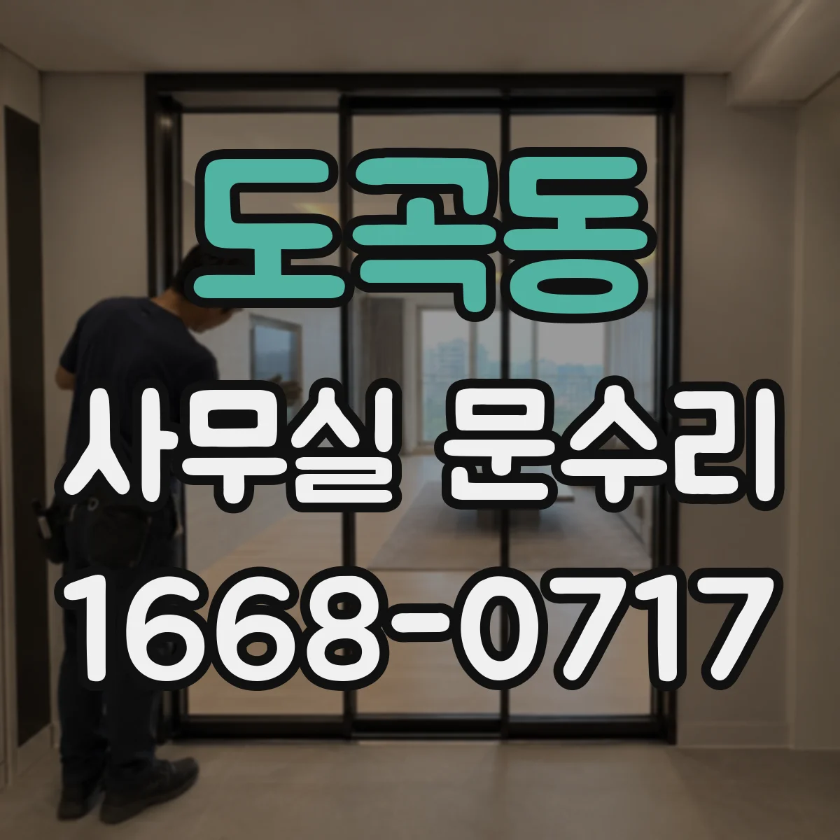 도곡동 사무실 문수리