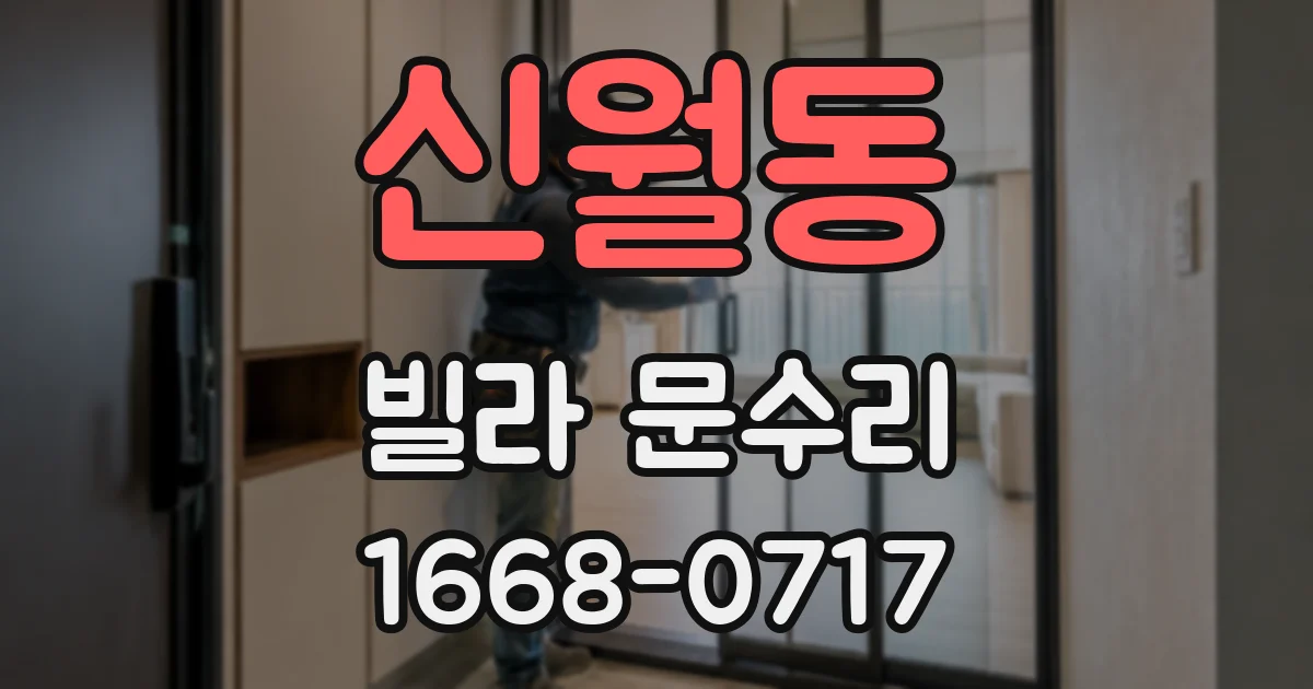 신월동 빌라 문수리