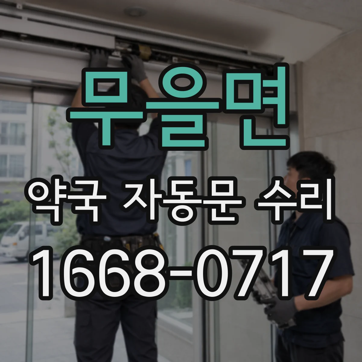 무을면 약국 자동문 수리