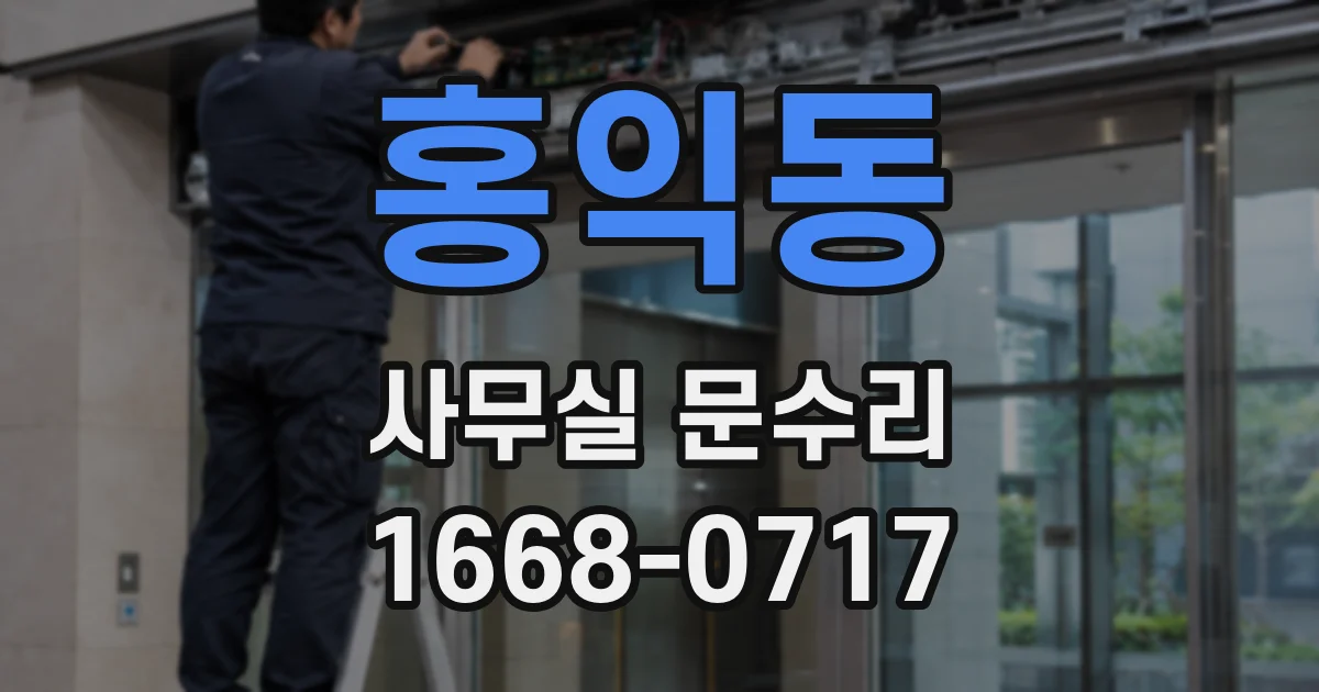홍익동 사무실 문수리