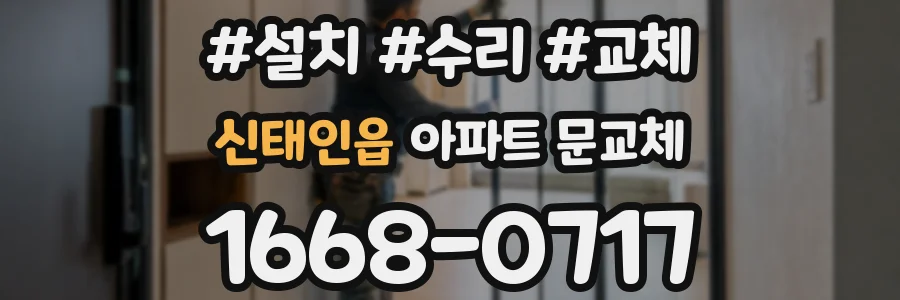 신태인읍 아파트 문교체