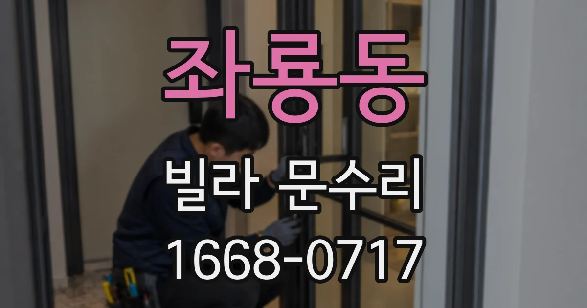 좌룡동 빌라 문수리