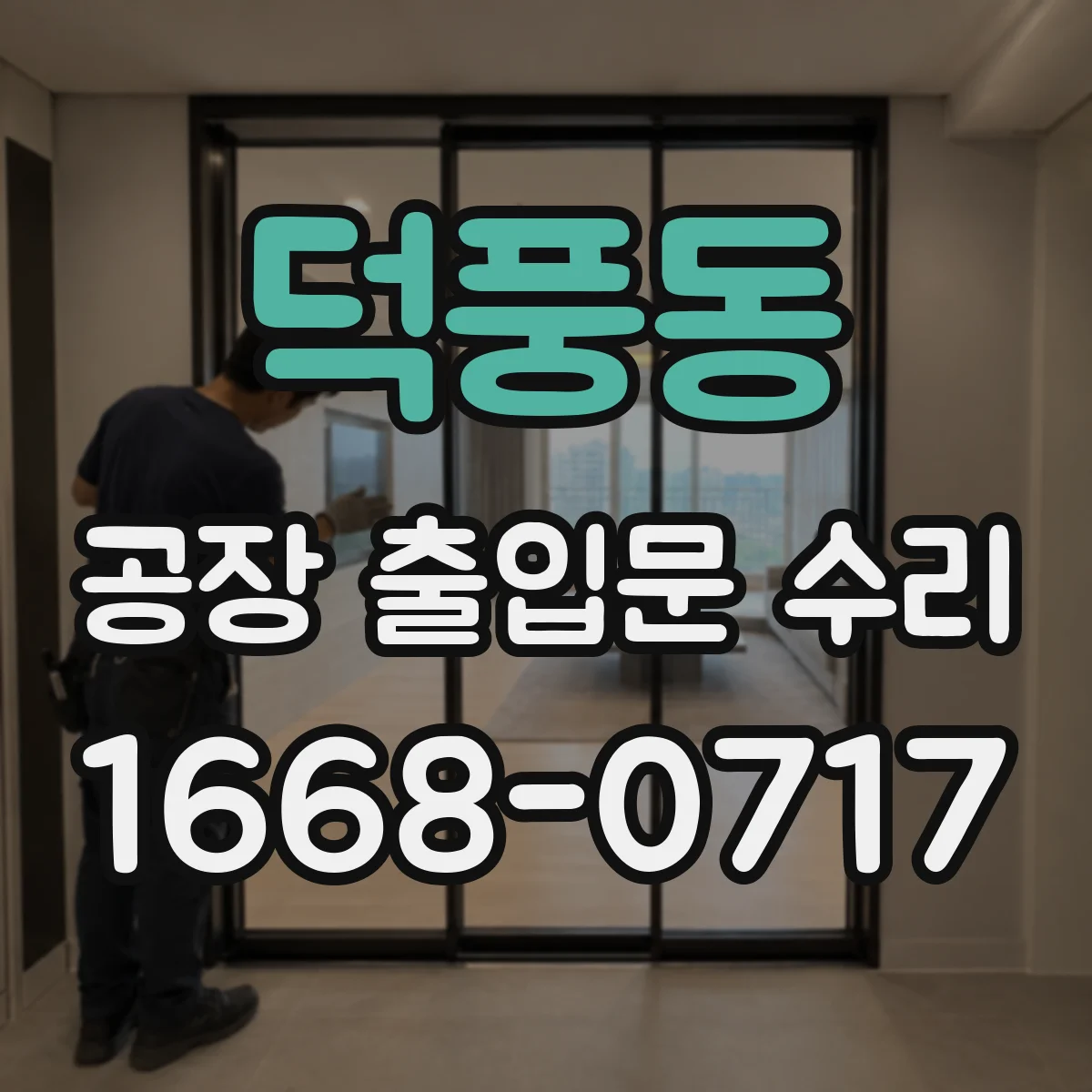 덕풍동 공장 출입문 수리