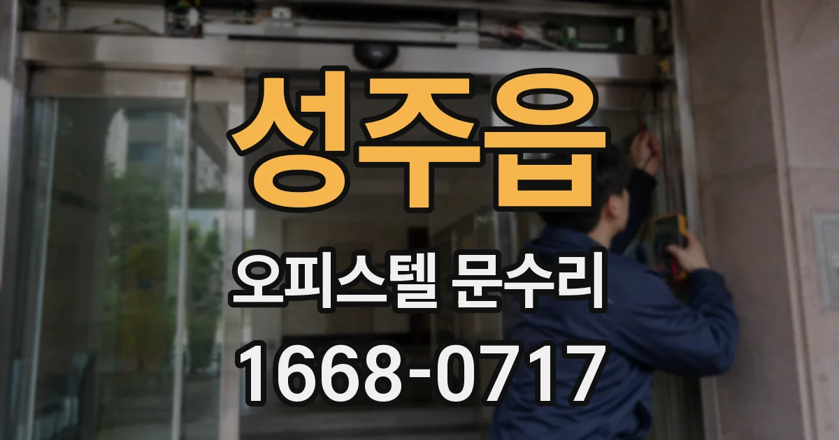 성주읍 오피스텔 문수리