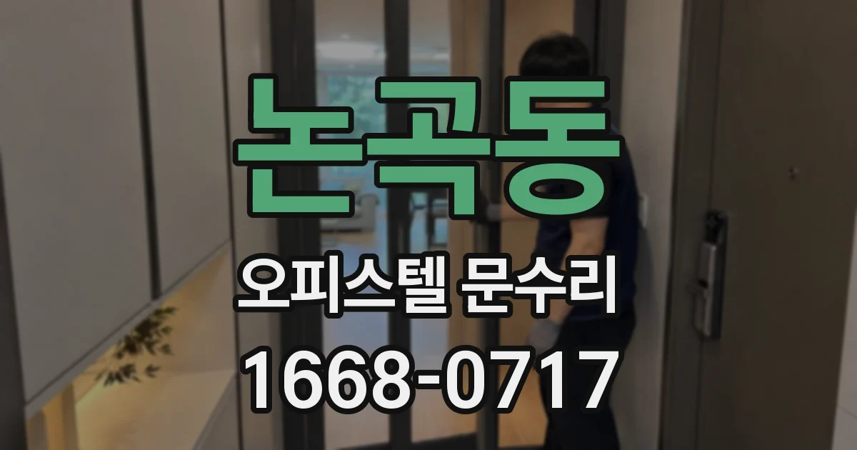 논곡동 오피스텔 문수리