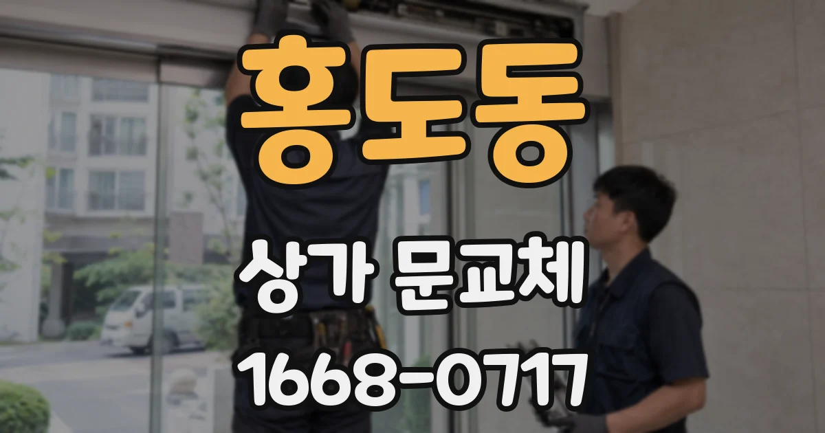 홍도동 상가 문교체