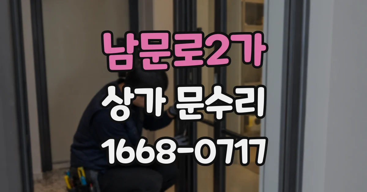 남문로2가 상가 문수리
