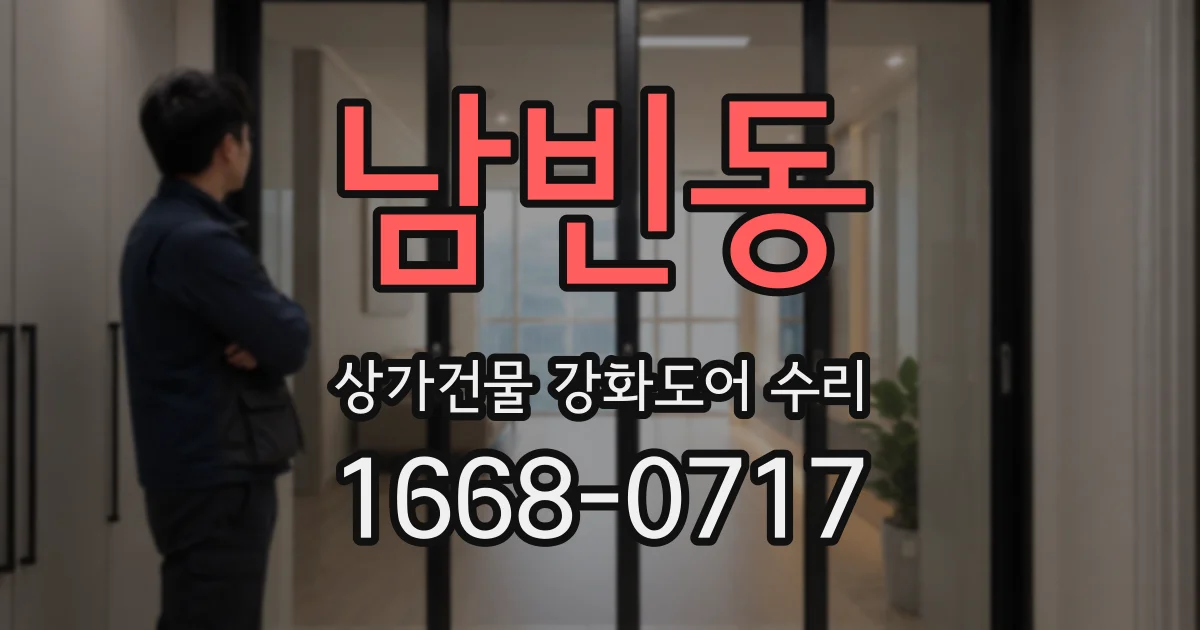 남빈동 상가건물 강화도어 수리