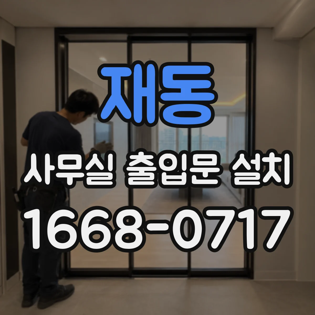 재동 사무실 출입문 설치