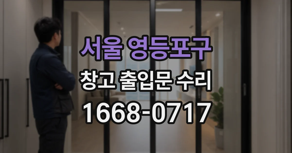 서울 영등포구 창고 출입문 수리