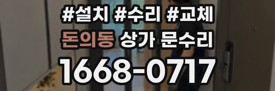 돈의동 상가 문수리