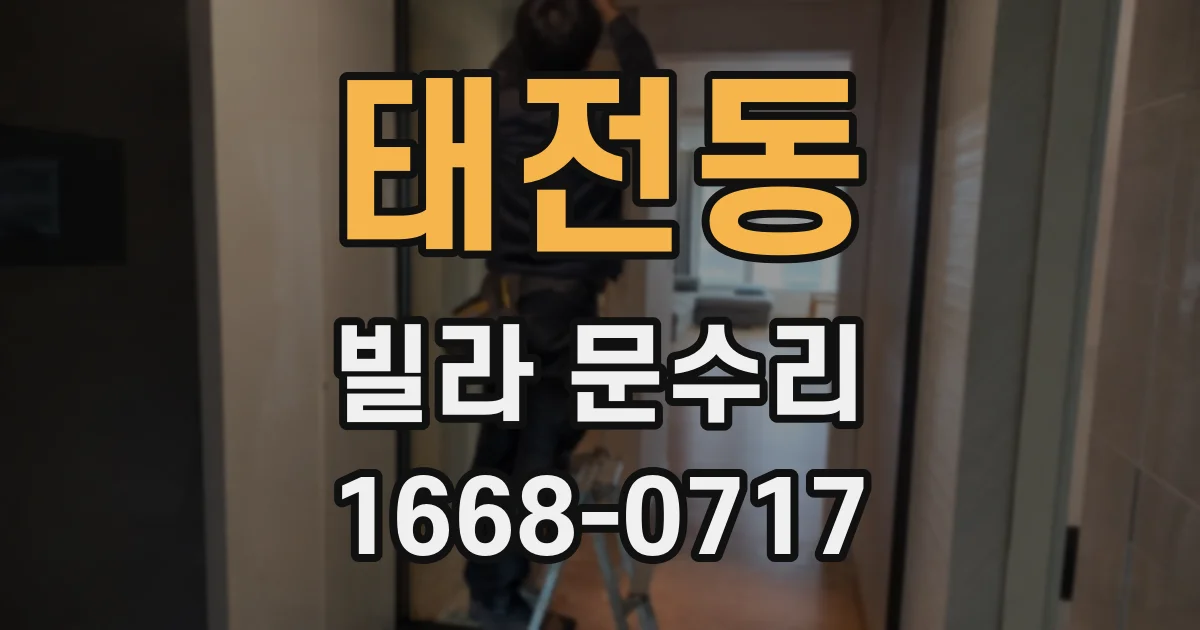 태전동 빌라 문수리