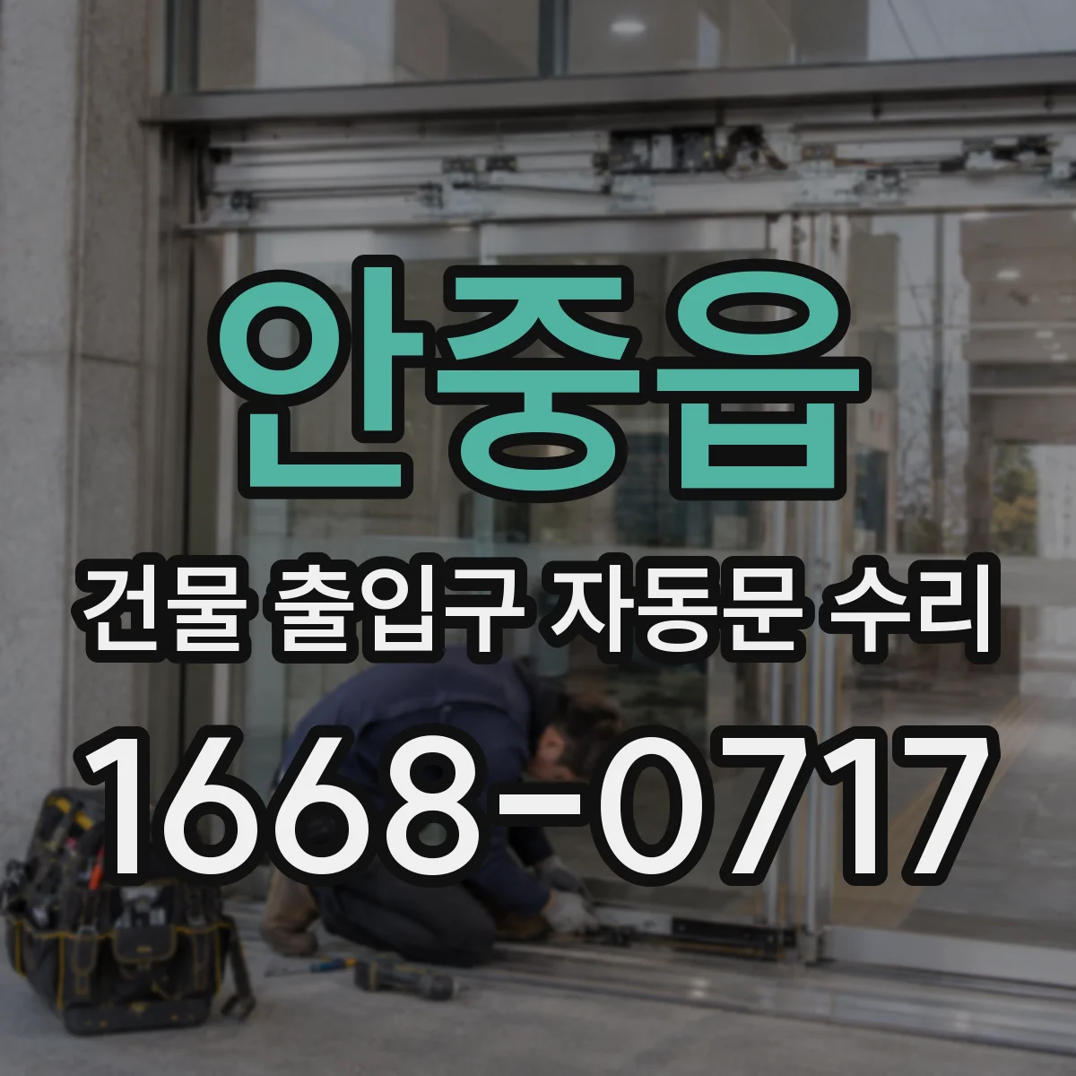 안중읍 건물 출입구 자동문 수리