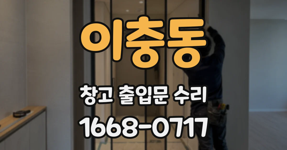 이충동 창고 출입문 수리