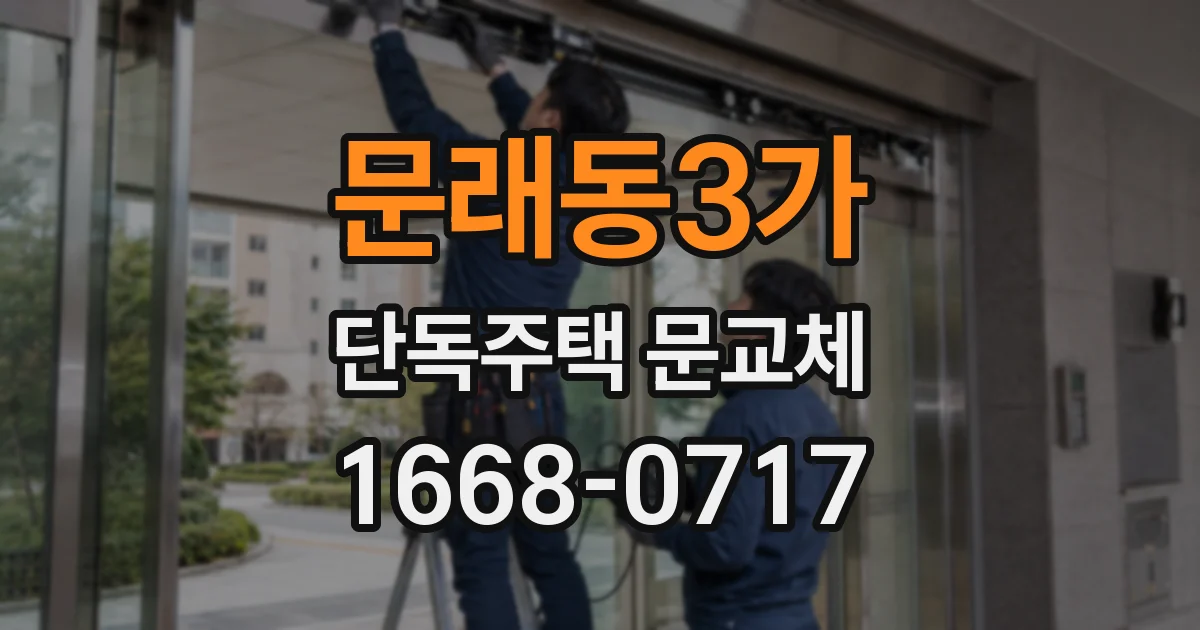 문래동3가 단독주택 문교체