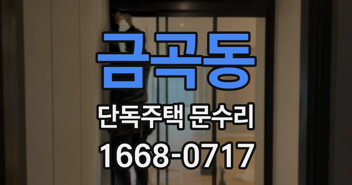 금곡동 단독주택 문수리