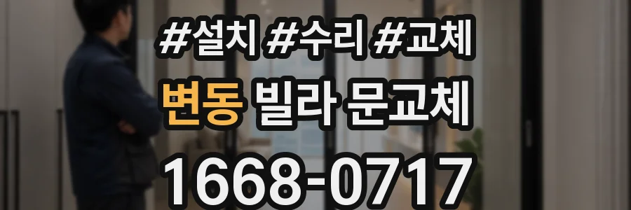 변동 빌라 문교체