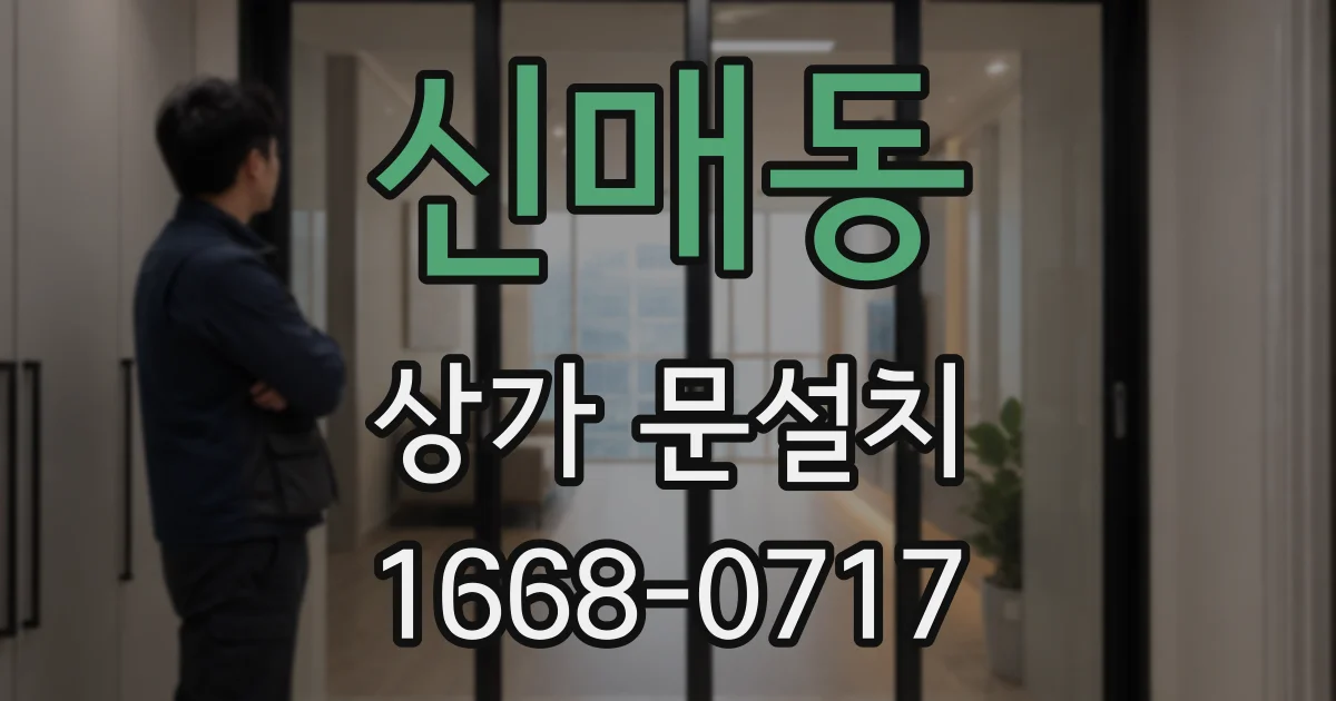 신매동 상가 문설치