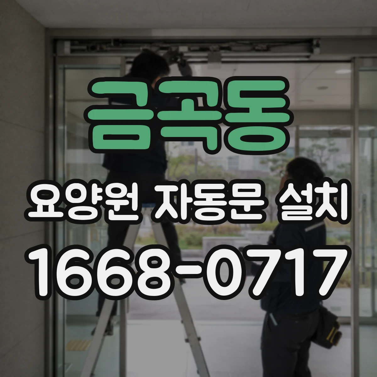 금곡동 요양원 자동문 설치