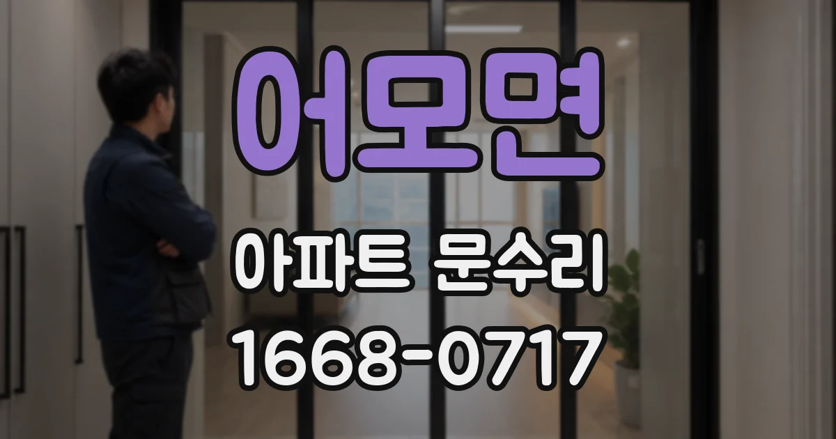 어모면 아파트 문수리