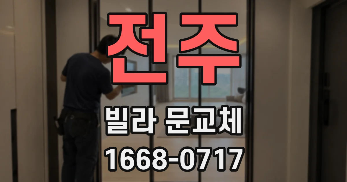 전주 빌라 문교체