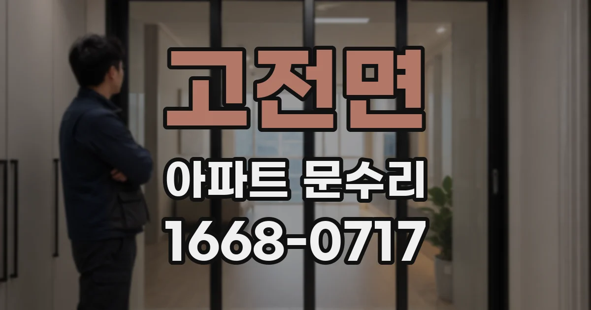 고전면 아파트 문수리