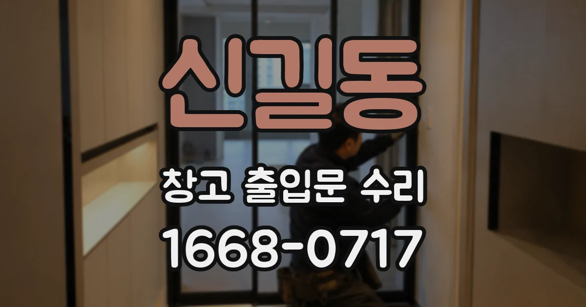 신길동 창고 출입문 수리