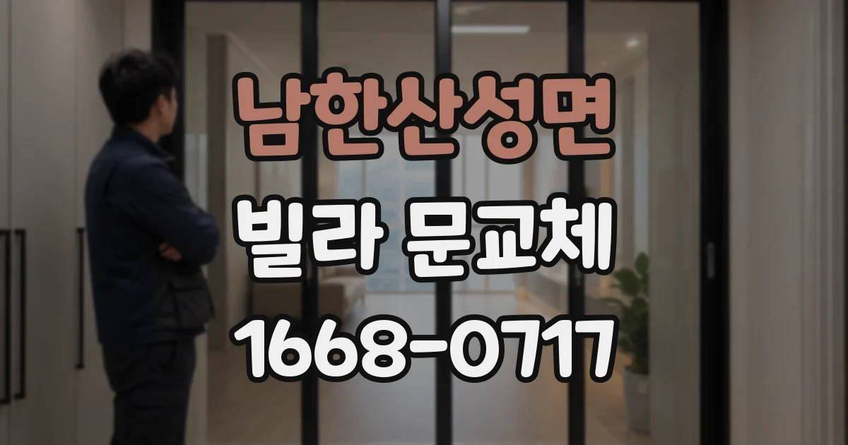 남한산성면 빌라 문교체