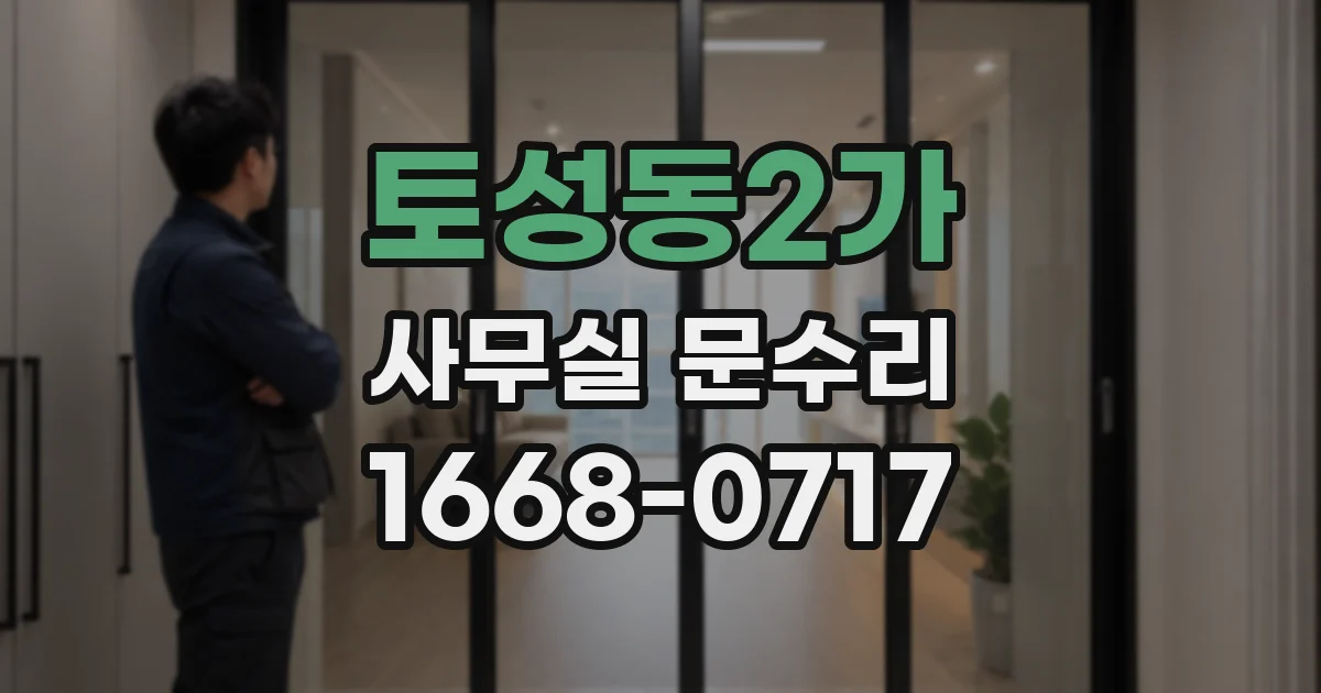 토성동2가 사무실 문수리