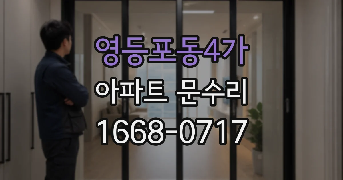 영등포동4가 아파트 문수리