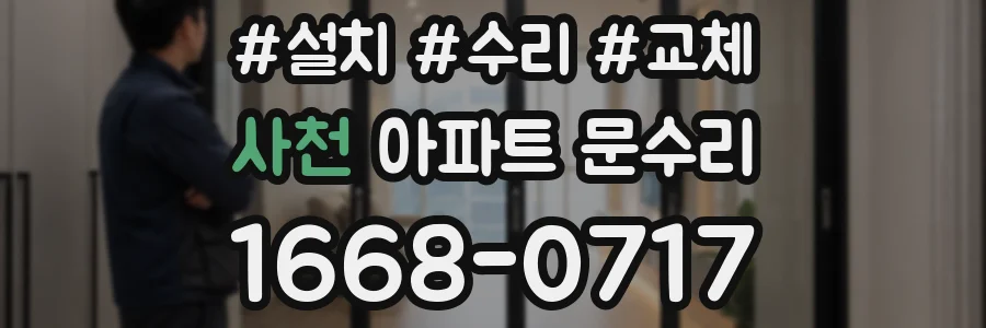 사천 아파트 문수리